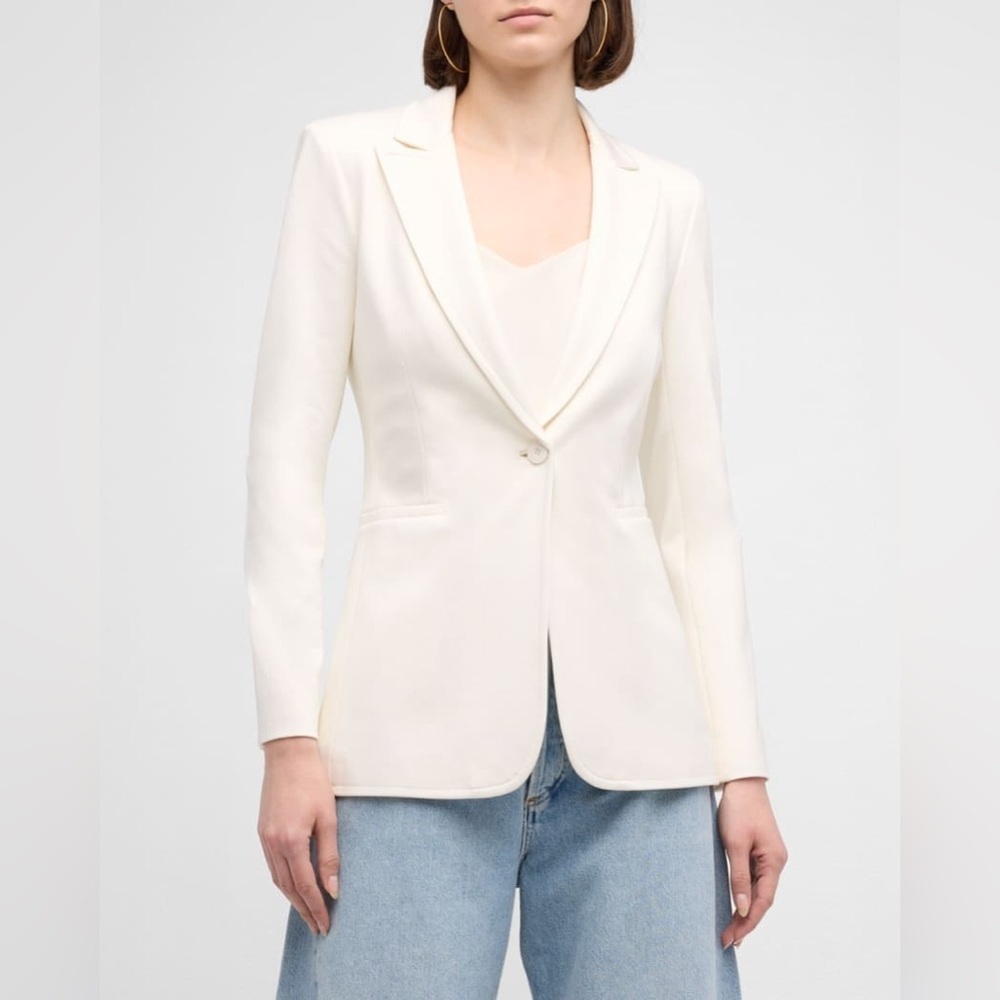 Alice + Olivia Breann Long Fitted Blazer